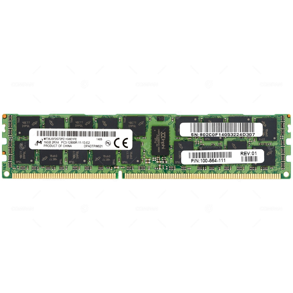 100-564-111 EMC DDR3 16GB PC3-12800 1600MHZ RDIMM FOR DATADOMAIN DD4500